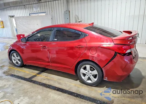2013 Hyundai Elantra Gls z USA, uszkodzony, nr VIN 5NPDH4AE5DH447444